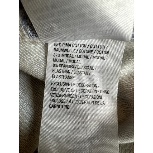 PEACE LOVE WORLD Women's Palm Leaf Print French Terry Jogger Pants Blue Large - Picture 11 of 11